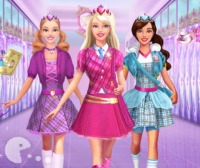 www barbie princess charm school games