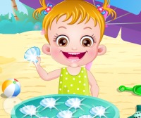 Baby Hazel At Beach - Games Online 6games.eu