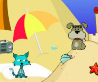 Jogo Cat vs Dog at the Beach no Jogos 360