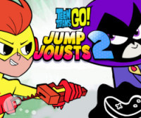 No jogo Teen Titans Go! Jump Jousts seu desafio é ajudar os Jovens