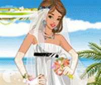 Beach wedding style dress up