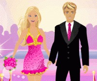 ken and barbie kissing