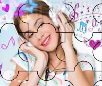 Violetta Listens to Music Puzzle