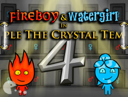 Fireboy And Watergirl 1: The Forest Temple Level 4 Full Gameplay 